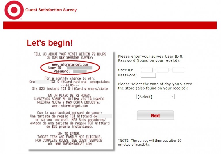 Target Survey Completion Guide at