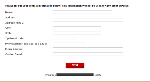 The Tractor Supply Survey requires your personal information.