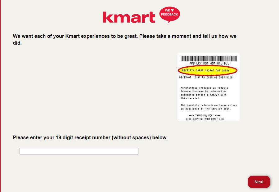 Those who complete the KmartFeedback Survey have a chance to win $4,000.