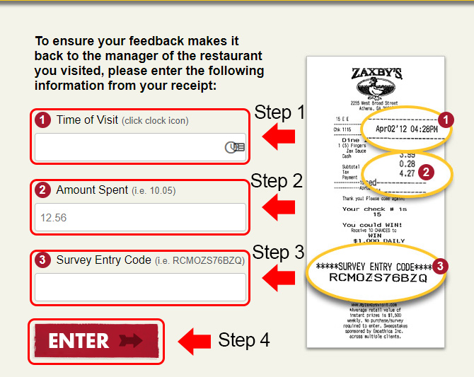zaxbys customer survey